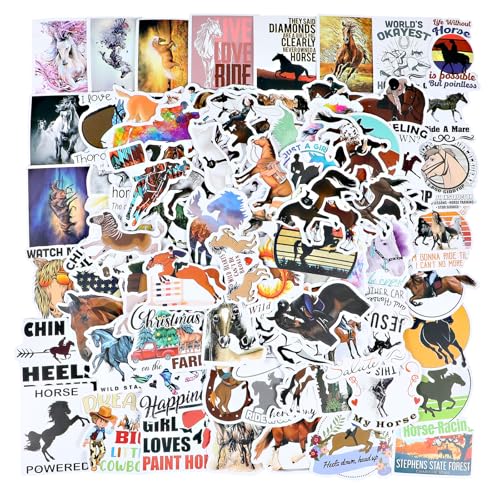 ticker Set, 50 Stück Pferde Graffiti Kinder Aufkleber,Wasserfeste Decal Pferde Reiter Sticker für Teenager Erwachsene Laptop Koffer Helm Motorrad Skateboard Fahrrad Scrapbooking Mitgebsel ticker Set, 50 Stück Pferde Graffiti Kinder Aufkleber,Wasserfeste Decal Pferde Reiter Sticker für Teenager Erwachsene Laptop Koffer Helm Motorrad Skateboard Fahrrad Scrapbooking Mitgebsel von LLOUSSAK