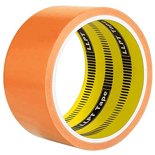 LLPT Klebeband Gewebeband Hochwertiges Farbiges Klebeband Geeignet für DIY Handwerk Dekoration für den Innen- und Außenbereich, 1 Rollen 50MM x 9M Oranget (DT601OR) von LLPT