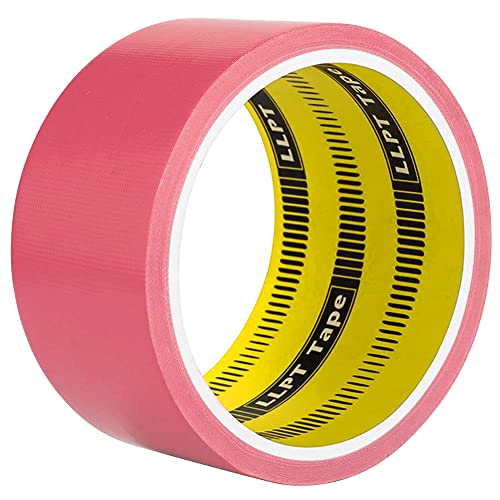 LLPT Klebeband Gewebeband Hochwertiges Farbiges Klebeband Geeignet für DIY Handwerk Dekoration für den Innen- und Außenbereich, 1 Rollen 50MM x 9M Rosa (DT601PK) von LLPT