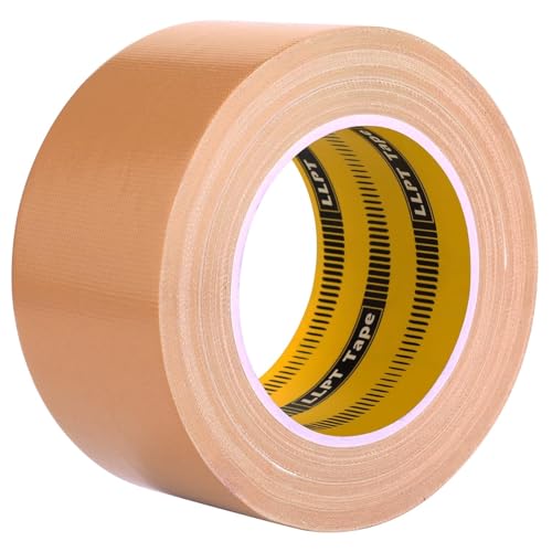 LLPT Klebeband Gewebeband Premium-Qualität 60 mm x 30 m x 0,23 mm Rückstandsfreier, Starker Klebstoff Farbe Braun(DT241) von LLPT