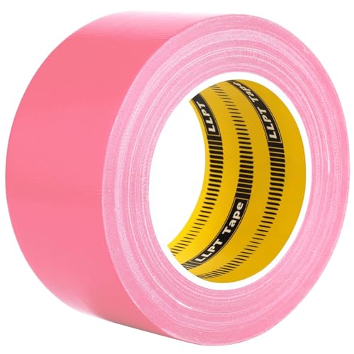 LLPT Klebeband Gewebeband Premium-Qualität 60 mm x 30 m x 0,23 mm Rückstandsfreier, Starker Klebstoff Farbe Rosa(DT251) von LLPT