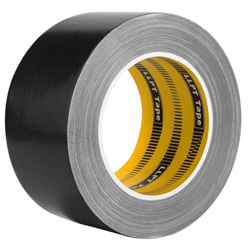 LLPT Klebeband Gewebeband Premium-Qualität 60 mm x 30 m x 0,23 mm Rückstandsfreier, Starker Klebstoff Farbe Schwarz(DT242) von LLPT