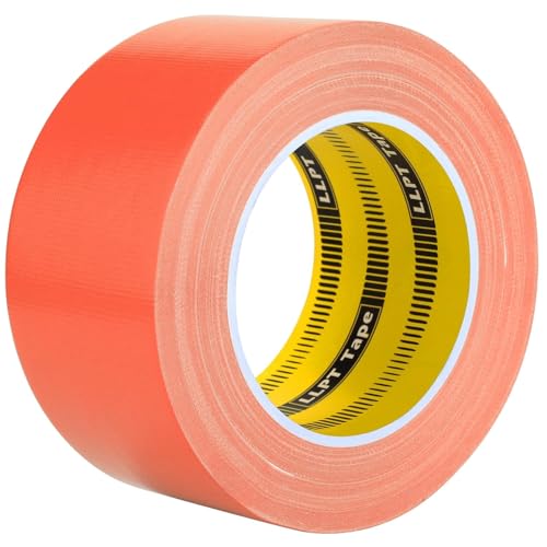 LLPT Klebeband Gewebeband Premium-Qualität 60 mm x 30 m x 0,23 mm Rückstandsfreier, Starker Klebstoff Farbe Orange(DT250) von LLPT