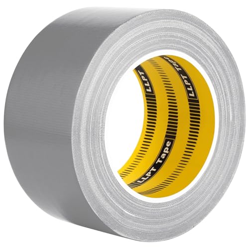 LLPT Klebeband Gewebeband Premium-Qualität 60 mm x 30 m x 0,23 mm Rückstandsfreier, Starker Klebstoff Farbe Silber grau(DT245) von LLPT