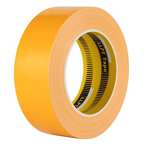 LLPT Klebeband Panzertape Gewebeband Panzerband Premium-Qualität 40MM*30M*0.28MM Leicht reißbar Rückstandsfrei Starker Kleber Farbe Gelb (DT407) von LLPT