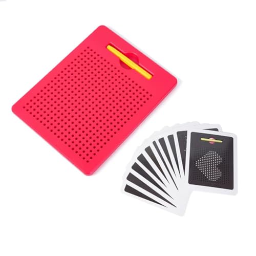 LLTCMYGS Montessori druckreduzierendes magnetisches Stahlkugel-Zeichenbrett, perfektes Reisespielzeug,Blau von LLTCMYGS