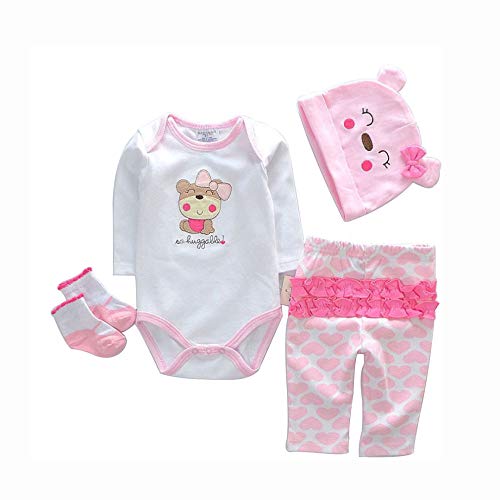 LLX Mode Neugeborenes Baby Kleidung Reborn Baby Mädchen Puppe Kleidung Für 20-22 Zoll 50-55 Cm Puppe Geschenke,S von LLX