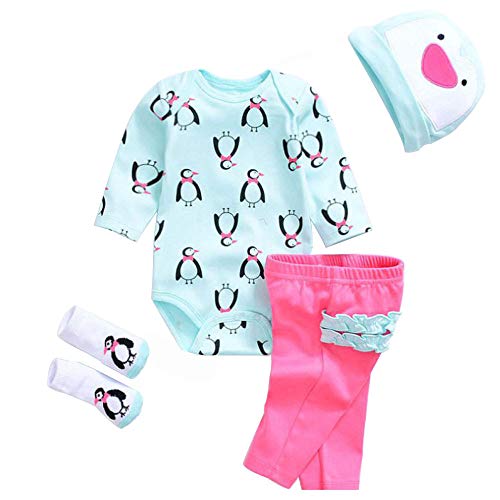 LLX Mode Neugeborenes Baby Kleidung Reborn Baby Mädchen Puppe Kleidung Für 20-22 Zoll 50-55 cm Puppe Geschenke,L von LLX