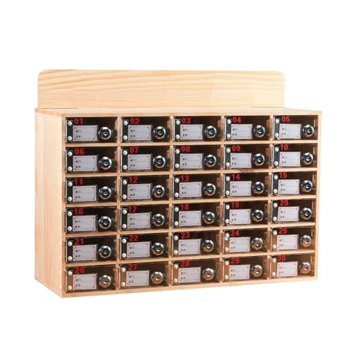 Handygarage aus Holz mit Schlüsseln, Handy safe, Telefon-Aufbewahrungsschrank für Büro, Schule, Konferenz(100) von LLZJDDPLY