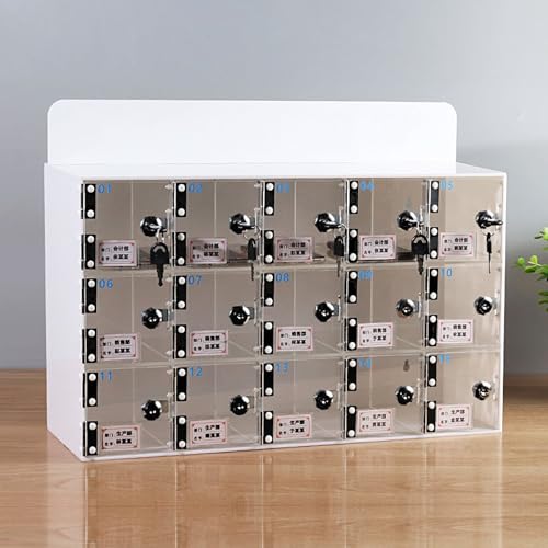 Handygarage für das Klassenzimmer, Acryl handy safe zur Wandmontage, handy aufbewahrungsbox für das Schulfabrikbüro(30) von LLZJDDPLY