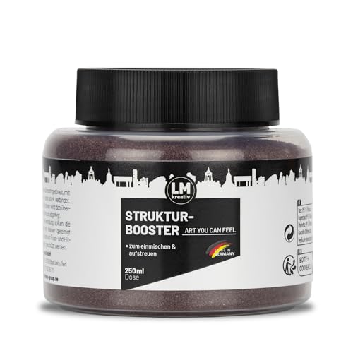 LM Strukturbooster 300g - Torf - Ermöglicht in LM Strukturpaste fein & Smooth bis zu 2 cm und höhere Strukturen. Perfekt für greifbare 3D Textureffekte. Optimal bis Mischverhältnis von 1:1 von LM-Kreativ