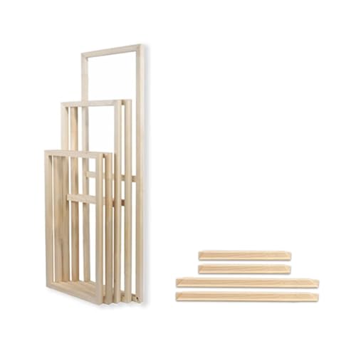 LMDO Holz-Leinwandrahmen, DIY-Bilderrahmen, Posterrahmen, Zubehör, wiederverwendbare Drucke, Wandkunst, Heimdekoration (Farbe: Breite 80 cm, Größe: Höhe 65 cm) von LMDO