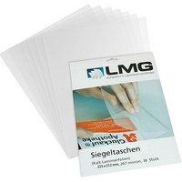 10 LMG Kaltlaminierfolien glänzend für A4 Vorderseite: 67 micron / Rückseite: 200 micron von LMG