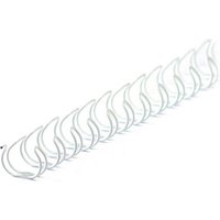 100 LMG Drahtbinderücken weiß für 50 Blatt von LMG