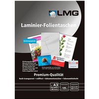 100 LMG Laminierfolien glänzend für A3 125 micron von LMG