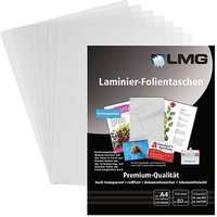 100 LMG Laminierfolien glänzend für A4 80 micron von LMG