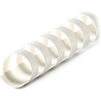 LMG Kunststoffbinderücken weiß für 210 Blatt, 50 St. von LMG