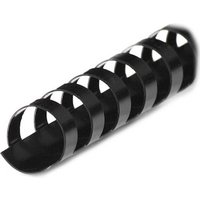 LMG Kunststoffbinderücken schwarz für 45 Blatt, 100 St. von LMG