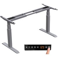 LMG elektrisch höhenverstellbares Schreibtischgestell silber ohne Tischplatte, T-Fuß-Gestell silber 130,0 - 160,0 x 57,0 cm von LMG