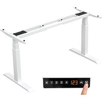 LMG elektrisch höhenverstellbares Schreibtischgestell weiß ohne Tischplatte, T-Fuß-Gestell weiß 130,0 - 160,0 x 57,0 cm von LMG
