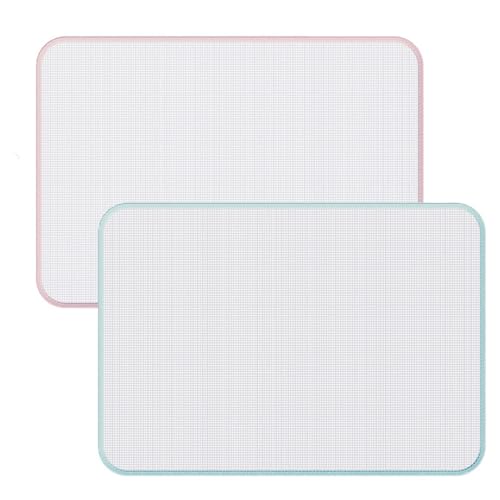 LMHEYL 2 Stück Bügel-Netzstoff, schützt vor Verbrennungen, hitzebeständiges Netzgewebe zum Bügeln von Kleidung (Grün + Pink) von LMHEYL