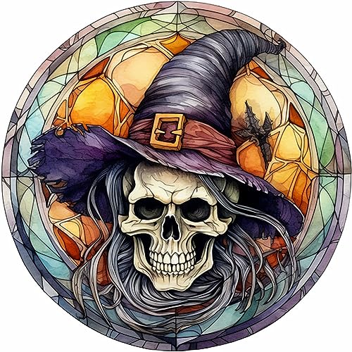 LMIX Halloween-Diamantgemälde für Erwachsene, Anfänger, Totenkopf-DIY-Horror-Malerei von Diamond Art Kits, Buntglas, runde Bohrer, Diamanten, Punkte, Edelsteinkunst, Heimwanddekoration, Geschenk, 30 x LMIX Halloween-Diamantgemälde für Erwachsene, Anfänger, Totenkopf-DIY-Horror-Malerei von Diamond Art Kits, Buntglas, runde Bohrer, Diamanten, Punkte, Edelsteinkunst, Heimwanddekoration, Geschenk, 30 x von LMIX