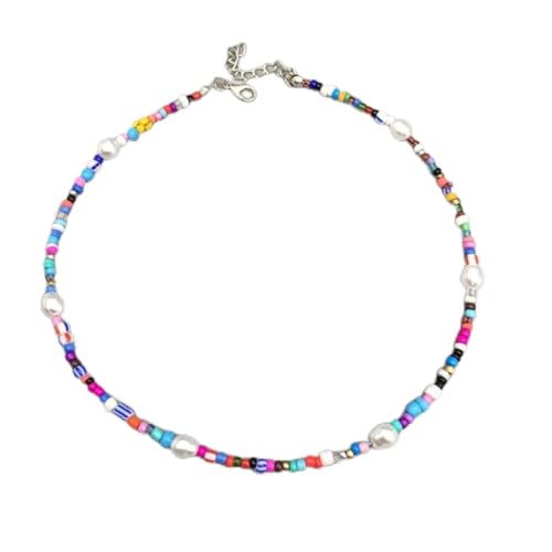 LMJNL Handgemachte Glasperlen-Halskette für Damen-Frauen-Mode-Perlen- farbige Glasur weibliche Kurze Halskette Ganzes Schmuck-Geschenk LMJNL Handgemachte Glasperlen-Halskette für Damen-Frauen-Mode-Perlen- farbige Glasur weibliche Kurze Halskette Ganzes Schmuck-Geschenk von LMJNL
