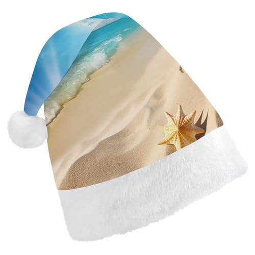 LMNGH Weihnachtsmütze für Erwachsene, Unisex, Plüsch, Weihnachtsmütze, heller Sonnenschein, Sommer, Strand, Nikolausmützen für Party, Urlaub LMNGH Weihnachtsmütze für Erwachsene, Unisex, Plüsch, Weihnachtsmütze, heller Sonnenschein, Sommer, Strand, Nikolausmützen für Party, Urlaub von LMNGH