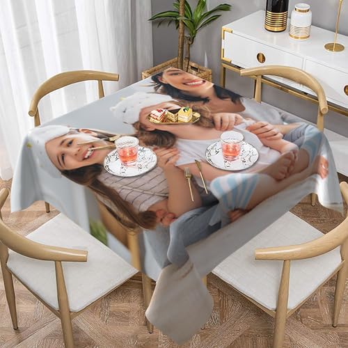 Benutzerdefinierte Tischdecke, personalisierte Tischdecke mit Logo Bild, Doppelseitige wasserdichte Wärmedämmung, Geeignet für Parteien, Familien, Picknicks, Camping/137 * 137cm Benutzerdefinierte Tischdecke, personalisierte Tischdecke mit Logo Bild, Doppelseitige wasserdichte Wärmedämmung, Geeignet für Parteien, Familien, Picknicks, Camping/137 * 137cm von LMQJDZ