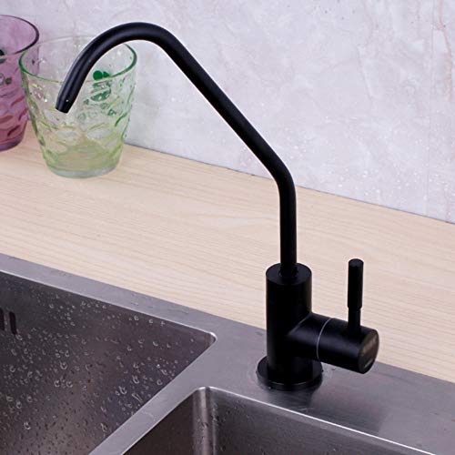 LMRJHAZM S 1/4 Zoll Osmose Trinkwasserfilter Küche Schwarz Edelstahl Sauberes Wasser Wasserhahn Direktes Trinkwasser Einhand-Küchenarmatur LMRJHAZM S 1/4 Zoll Osmose Trinkwasserfilter Küche Schwarz Edelstahl Sauberes Wasser Wasserhahn Direktes Trinkwasser Einhand-Küchenarmatur von LMRJHAZM