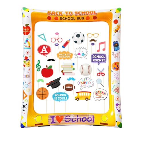 30 PCS Einschulung Deko Foto Requisiten, Schulanfang Aufblasbarer Fotorahmen, Fotobox Accessoires, Back to School Photo Booth Props, für Schulkind Junge Mädchen, Dekorationen für den Ersten Schultag 30 PCS Einschulung Deko Foto Requisiten, Schulanfang Aufblasbarer Fotorahmen, Fotobox Accessoires, Back to School Photo Booth Props, für Schulkind Junge Mädchen, Dekorationen für den Ersten Schultag von LMSHOWOWO