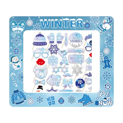 LMSHOWOWO Giant Winter Wonderland Aufblasbarer Fotorahmen, Lustige Winter Photo Booth Requisiten für Schneemann Schneeflocken Weihnachten Frozen Winter Party Dekorationen Supplies LMSHOWOWO Giant Winter Wonderland Aufblasbarer Fotorahmen, Lustige Winter Photo Booth Requisiten für Schneemann Schneeflocken Weihnachten Frozen Winter Party Dekorationen Supplies von LMSHOWOWO