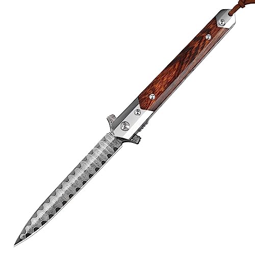 LMTYJZRY Klappmesser Einhandmesser Slim Klappmesser Outdoor Faltmesser Damaskus Stahlmesser Camping Tragbares Messer Hohe Härte Scharfes Fruchtmesser Taschenmesser LMTYJZRY Klappmesser Einhandmesser Slim Klappmesser Outdoor Faltmesser Damaskus Stahlmesser Camping Tragbares Messer Hohe Härte Scharfes Fruchtmesser Taschenmesser von LMTYJZRY