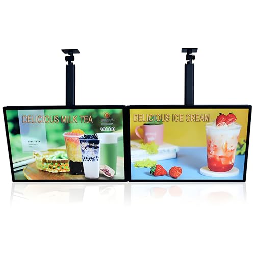 LED-Hinterleuchtete Restaurant-Speisetafel 500×600mm(19.69×23.62in) Einstellbarer Winkel & Position Schneller Wechsel Des Motivs LED-Leuchtkasten mit Ultradünnem Rahmen 2pcs von LMzythrop