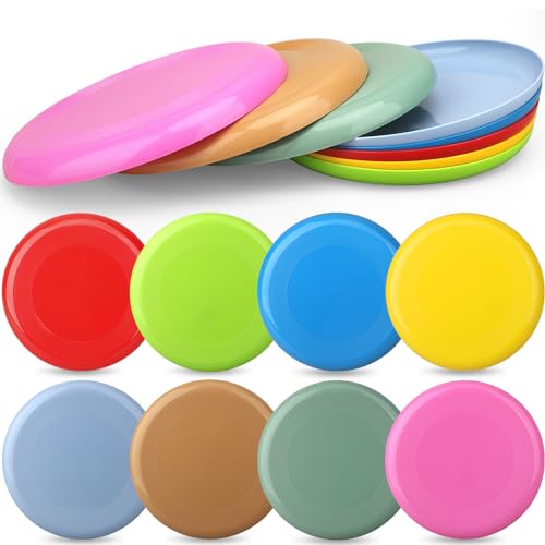 LNCOJOLM 8 Stück Flying Discs Flugscheibenspielzeuge für Kinder und Erwachsene, Wurfring Flying Ring Sportspielzeug für den Strand im Freien, Robustes Sportspielzeug von LNCOJOLM