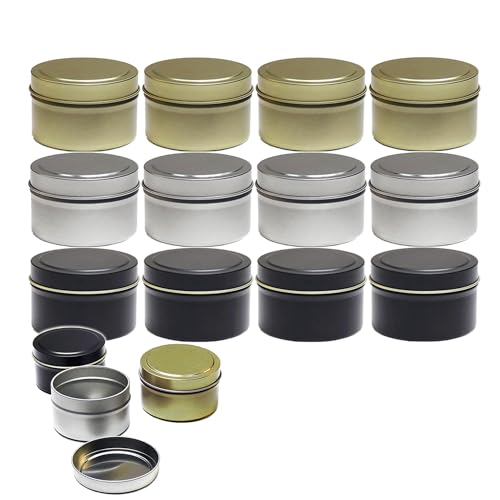 Kerzendosen aus Metall,12 Stück 55ml Mini-Kerzendosen,Wiederverwendbar Kerzen Dosen,Runde Kerzengläser,Leere Metalldosen Behälter mit Deckel für DIY Kerzen Süßigkeiten,Party, Gewürze Kerzendosen aus Metall,12 Stück 55ml Mini-Kerzendosen,Wiederverwendbar Kerzen Dosen,Runde Kerzengläser,Leere Metalldosen Behälter mit Deckel für DIY Kerzen Süßigkeiten,Party, Gewürze von LNGJIN