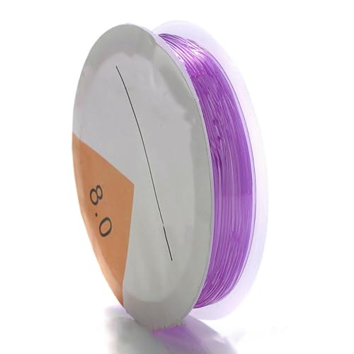 0,4–1,5 mm bunte elastische Kristallschnur zur Herstellung von Schmuck, Armbändern und Halsketten, hochelastische Schnur, Stretch-Gummiseil, Stil 7 von LNHBZ