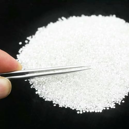 1,0 ct/Packung, superweiß, kleine Größen, lose Moissanit-Steine, 0,8–2,9 mm, für die Schmuckherstellung, 1,0 mm 1,0 ct/Packung, superweiß, kleine Größen, lose Moissanit-Steine, 0,8–2,9 mm, für die Schmuckherstellung, 1,0 mm von LNHBZ