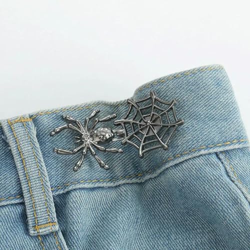 1 Satz Spider Pants Taillenverstellung Gürtelschnalle Metallschaftknopf Jeansrock Hosenspanner Clip Taillenspannschnallen Pins-Pistole-2 Sätze 1 Satz Spider Pants Taillenverstellung Gürtelschnalle Metallschaftknopf Jeansrock Hosenspanner Clip Taillenspannschnallen Pins-Pistole-2 Sätze von LNHBZ