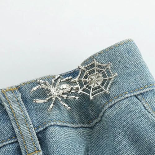 1 Satz Spider Pants Taillenverstellung Gürtelschnalle Metallschaftknopf Jeansrock Hosenspanner Clip Taillenspannschnallen Pins-Splitter-2 Sätze 1 Satz Spider Pants Taillenverstellung Gürtelschnalle Metallschaftknopf Jeansrock Hosenspanner Clip Taillenspannschnallen Pins-Splitter-2 Sätze von LNHBZ