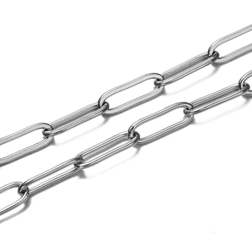 1 m 3/4,0 mm Edelstahlkette, kein Verblassen, Goldketten für Halsketten, Armbänder, Fußkettchen, DIY-Schmuckherstellung, Komponenten, Großhandel, Stahl, 4,0 mm x 12 mm, rund 1 m 3/4,0 mm Edelstahlkette, kein Verblassen, Goldketten für Halsketten, Armbänder, Fußkettchen, DIY-Schmuckherstellung, Komponenten, Großhandel, Stahl, 4,0 mm x 12 mm, rund von LNHBZ