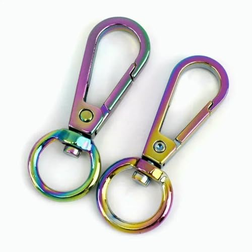 10/20 Stück 13,0 mm Metallschnalle Schlüsselanhänger Drehbarer Auslöser Karabinerverschluss Ledertaschengurt Verbindungsclips Karabinerhaken DIY Zubehör-20 Stück-Farbig 10/20 Stück 13,0 mm Metallschnalle Schlüsselanhänger Drehbarer Auslöser Karabinerverschluss Ledertaschengurt Verbindungsclips Karabinerhaken DIY Zubehör-20 Stück-Farbig von LNHBZ