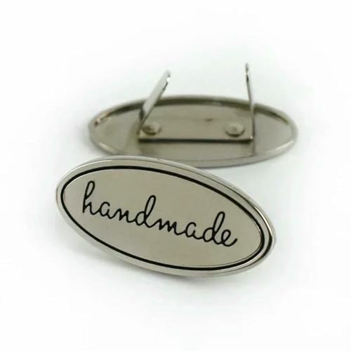 10/30 Stück handgefertigte Metalltaschenetiketten, Dornschließe, handgefertigt, Einsteckverschluss, Gurtband, Dekor, Anhänger, Knopf, DIY-Hardware-Zubehör, 30 Stück, BF786, Silber 10/30 Stück handgefertigte Metalltaschenetiketten, Dornschließe, handgefertigt, Einsteckverschluss, Gurtband, Dekor, Anhänger, Knopf, DIY-Hardware-Zubehör, 30 Stück, BF786, Silber von LNHBZ