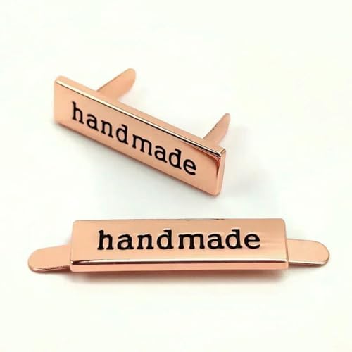 10/30 Stück handgefertigte Metalltaschenetiketten, Dornschließe, handgefertigter Einsteckverschluss, Gurtband, Dekor, Anhänger, Knopf, DIY-Hardware-Zubehör, 30 Stück, BK101, Roségold 10/30 Stück handgefertigte Metalltaschenetiketten, Dornschließe, handgefertigter Einsteckverschluss, Gurtband, Dekor, Anhänger, Knopf, DIY-Hardware-Zubehör, 30 Stück, BK101, Roségold von LNHBZ