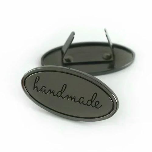 10/30 Stück handgefertigte Metalltaschenetiketten, Dornschließe, handgefertigter Einsteckverschluss, Gurtband, Dekor, Etikett, Knopf, DIY-Hardware-Zubehör, 30 Stück, BF786, GunBlack 10/30 Stück handgefertigte Metalltaschenetiketten, Dornschließe, handgefertigter Einsteckverschluss, Gurtband, Dekor, Etikett, Knopf, DIY-Hardware-Zubehör, 30 Stück, BF786, GunBlack von LNHBZ
