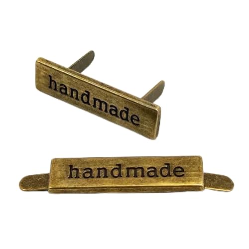 10/30 Stück handgefertigte Metalltaschenetiketten, Dornschließe, handgefertigter Einsteckverschluss, Gurtband, Dekor, Etikett, Knopf, DIY-Hardware-Zubehör, 30 Stück, BK101, Bronze 10/30 Stück handgefertigte Metalltaschenetiketten, Dornschließe, handgefertigter Einsteckverschluss, Gurtband, Dekor, Etikett, Knopf, DIY-Hardware-Zubehör, 30 Stück, BK101, Bronze von LNHBZ
