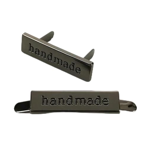 10/30 Stück handgefertigte Metalltaschenetiketten, Dornschließe, handgefertigter Einsteckverschluss, Gurtband, Dekor, Etikett, Knopf, DIY-Hardware-Zubehör, 30 Stück, BK101, GunBlack 10/30 Stück handgefertigte Metalltaschenetiketten, Dornschließe, handgefertigter Einsteckverschluss, Gurtband, Dekor, Etikett, Knopf, DIY-Hardware-Zubehör, 30 Stück, BK101, GunBlack von LNHBZ