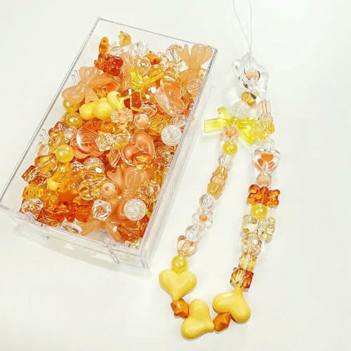 10/30 g Acrylperlen im 8-Stil, Herz, Schleife, Blume, lose Perlen für DIY, handgefertigte Handykette, Armband, Schmuckherstellung, Zubehör-C6 Orange-30 g 10/30 g Acrylperlen im 8-Stil, Herz, Schleife, Blume, lose Perlen für DIY, handgefertigte Handykette, Armband, Schmuckherstellung, Zubehör-C6 Orange-30 g von LNHBZ