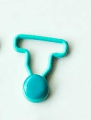 10 Paar 6/9 mm Mini-Knöpfe für DIY-Puppenkleidung, Jeans, Metallschnallen, handgefertigte Kleidung, Scrapbooking-Knöpfe zum Nähen-blau-9 mm von LNHBZ