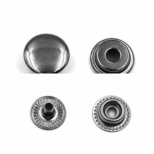 10 Sets 201/203/831/633/655 Druckknöpfe Metalldruckknöpfe Druckknöpfe zum Nähen von Kleidung, Kleidersäcken, Schuhen, Lederhandwerk-Gunblack B-12,5 mm 10 Sets 201/203/831/633/655 Druckknöpfe Metalldruckknöpfe Druckknöpfe zum Nähen von Kleidung, Kleidersäcken, Schuhen, Lederhandwerk-Gunblack B-12,5 mm von LNHBZ